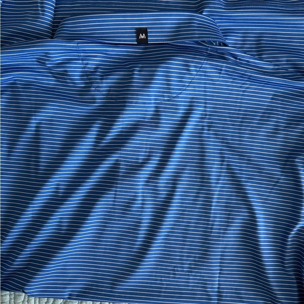 Mizzen+Main Royal Blue Striped Shirt - Picture 2 of 6